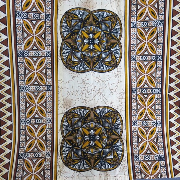 Ethnic Tribal African Asian Geometric Pattern Cotton Rayon Fabric Table Cloth - Picture 5 of 6